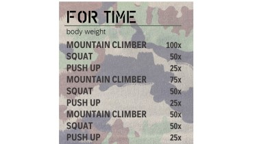 Training Ganzkörper: 3 rounds - body weight