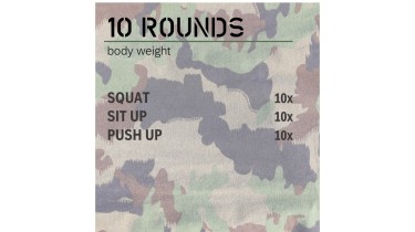 Training Ganzkörper: 10 rounds - body weight